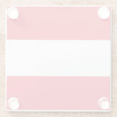 Österreichische Flagge Glasuntersetzer (Rückseite)