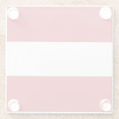 Österreichische Flagge Glasuntersetzer (Rückseite)