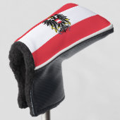 Österreichische Flagge Golf Headcover (3/4 Vorderseite)
