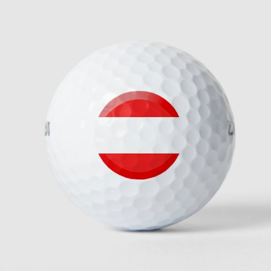 Österreichische Flagge Golfball (Vorderseite)