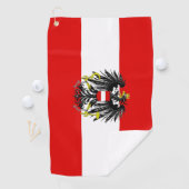 Österreichische Flagge Golfhandtuch (Insitu)