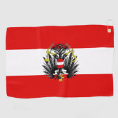 Österreichische Flagge Golfhandtuch (Horizontal)