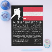 Österreichische Flagge, Hockey-Spieler, Camp-Werbu Flyer (Einzeln)