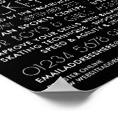 Österreichische Flagge, Hockey-Spieler, Camp-Werbu Poster (Ecke)