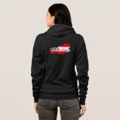 Österreichische Flagge Hoodie (Schwarz voll)