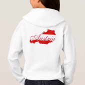 Österreichische Flagge Hoodie (Rückseite)