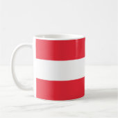 Österreichische Flagge Kaffeetasse (Links)