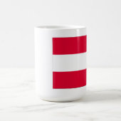 Österreichische Flagge Kaffeetasse (Mittel)