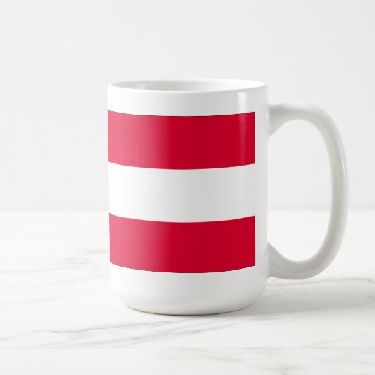 Österreichische Flagge Kaffeetasse (Rechts)