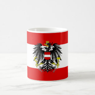 Österreichische Flagge Kaffeetasse