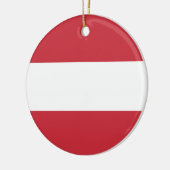 Österreichische Flagge Keramik Ornament (Links)