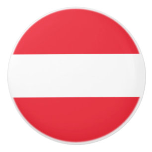 Österreichische Flagge Keramikknauf