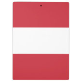 Österreichische Flagge Klemmbrett (Rückseite)