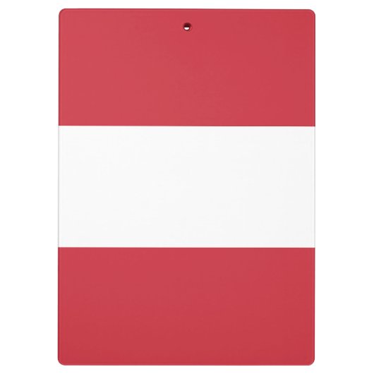 Österreichische Flagge Klemmbrett (Rückseite)