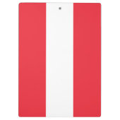 Österreichische Flagge Klemmbrett (Rückseite)