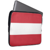 Österreichische Flagge Laptopschutzhülle (Vorne Rechts)