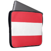 Österreichische Flagge Laptopschutzhülle (Vorne Rechts)