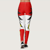 Österreichische Flagge Leggings (Rückseite)