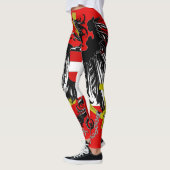 Österreichische Flagge Leggings (Links)