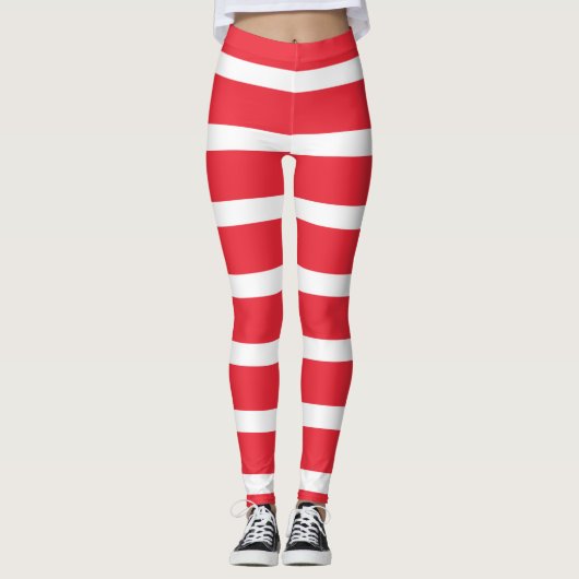 Österreichische Flagge Leggings (Vorderseite)