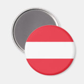 Österreichische Flagge Magnet (Vorderseite/Rückseite)