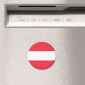 Österreichische Flagge Magnet (In Situ (Geschirrspüler))