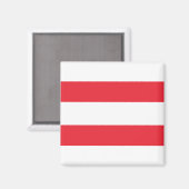 Österreichische Flagge Magnet (Vorderseite/Rückseite)