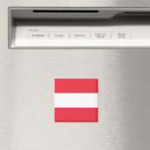 Österreichische Flagge Magnet (In Situ (Geschirrspüler))