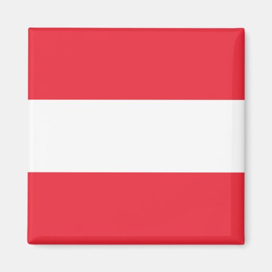 Österreichische Flagge Magnet (Vorne)