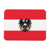Österreichische Flagge Magnet (Horizontal)