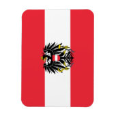 Österreichische Flagge Magnet (Vertikal)
