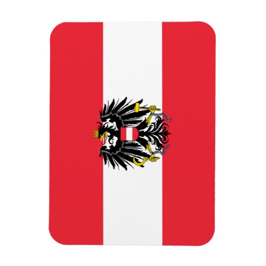Österreichische Flagge Magnet (Vertikal)
