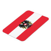 Österreichische Flagge Magnet (Linke Seite)