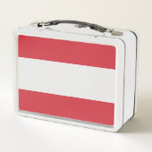 Österreichische Flagge Metall Brotdose (Rückseite)