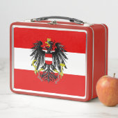 Österreichische Flagge Metall Lunch Box (Beispiel)
