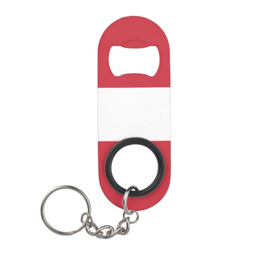 Österreichische Flagge Mini Flaschenöffner (Vorderseite)