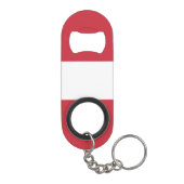 Österreichische Flagge Mini Flaschenöffner (Rückseite)