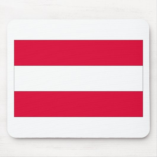 Österreichische Flagge Mousepad (Vorne)