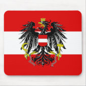 Österreichische Flagge Mousepad (Vorne)