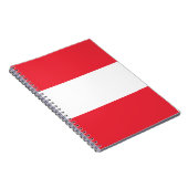 Österreichische Flagge Notizblock (Rechte Seite)