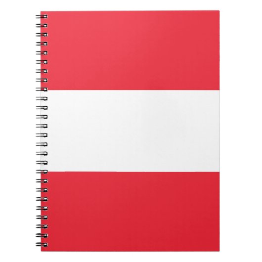 Österreichische Flagge Notizblock (Vorderseite)