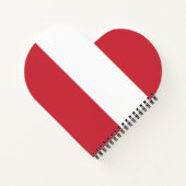 Österreichische Flagge Notizblock (Rückseite)