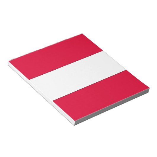 Österreichische Flagge Notizblock (angewinkelt)