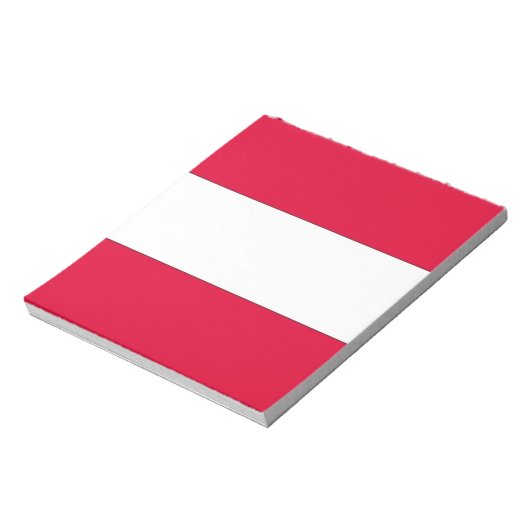 Österreichische Flagge Notizblock (Rotiert)