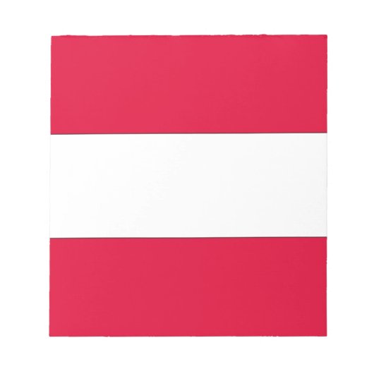 Österreichische Flagge Notizblock (Vorderseite)