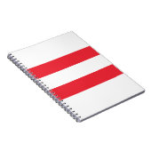 Österreichische Flagge Notizblock (Rechte Seite)