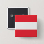 Österreichische Flagge (Österreich) Button (Vorne & Hinten)