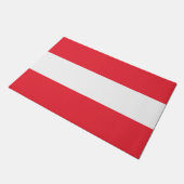 Österreichische Flagge (Österreich) Doormat Fußmatte (Schrägansicht)