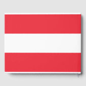 Österreichische Flagge (Österreich) Gästebuch (Rückseite)