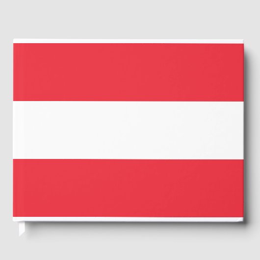 Österreichische Flagge (Österreich) Gästebuch (Vorderseite)